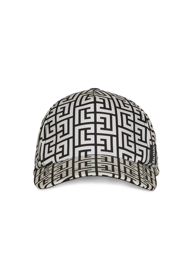 Nylon cap with Balmain monogram
