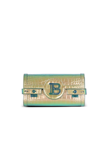 B-Buzz 23 clutch bag in crocodile-embossed leather