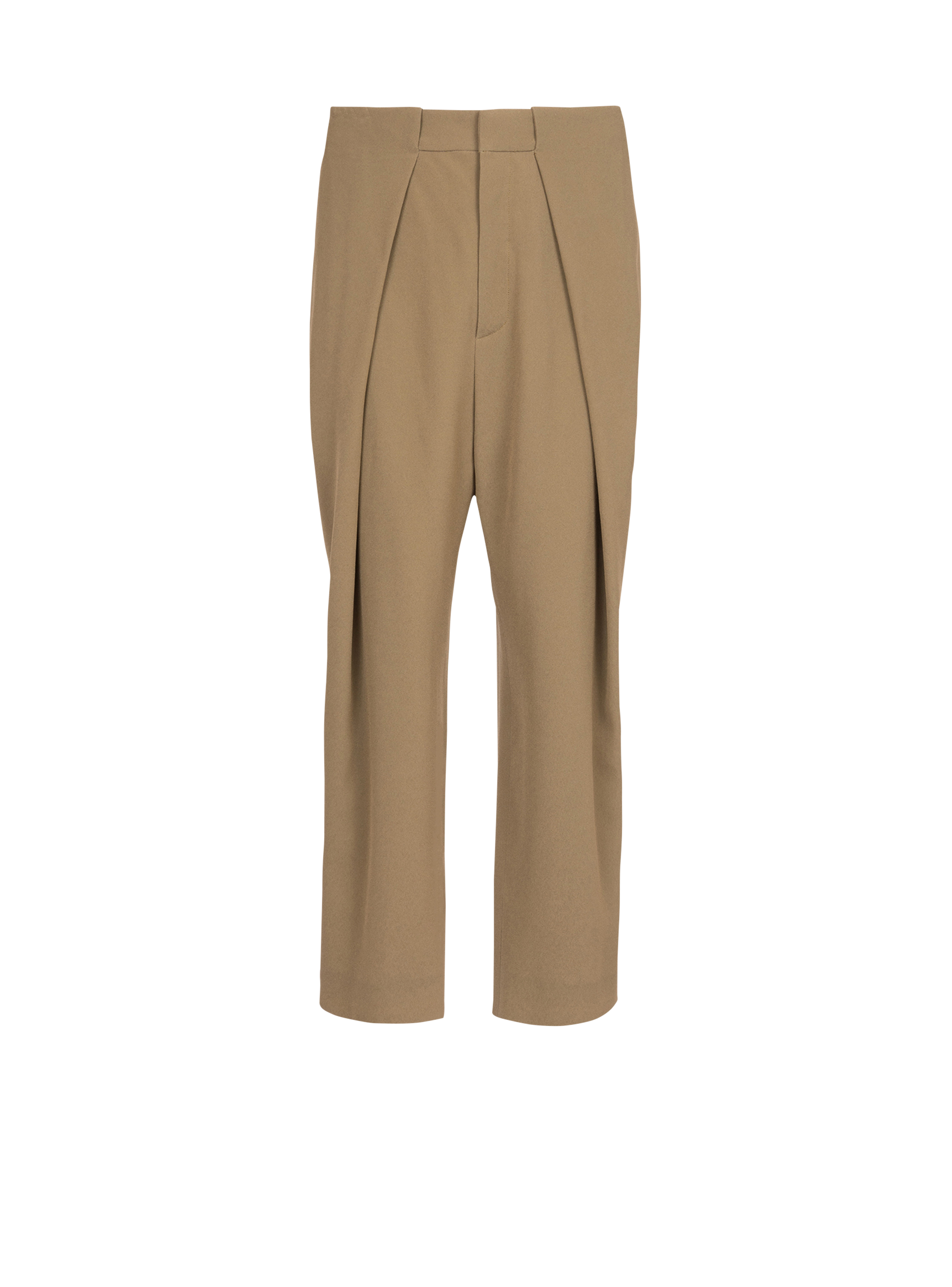 Eco-designed cotton pleated pants - Men 